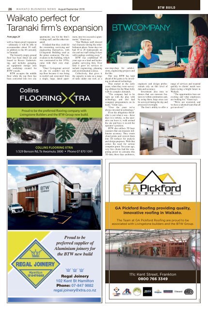 Waikato Business News August/September 2018