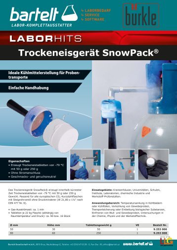 Bürkle SnowPack Trockeneisgerät