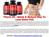 Therm X5 - Burn Stubborn Fat And Get Slim! 