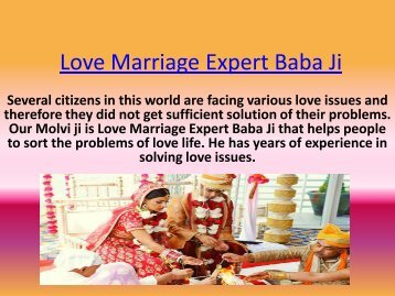 Love Marriage Expert Baba Ji