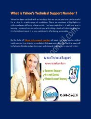 Problems solved by Yahoo Tech Support Number