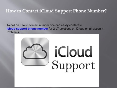 iCloud Customer Support Phone Number | Toll Free Number 