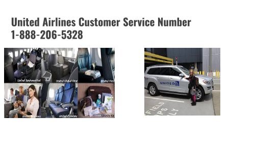 United Airlines Customer Service Number | 1-888-206-5328 | Toll Free