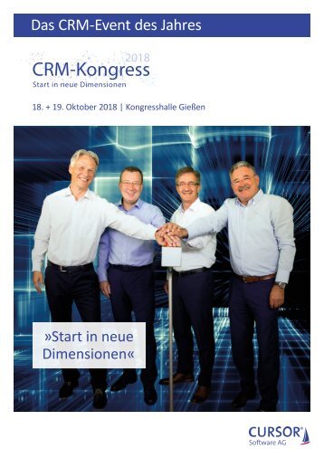 CRM-Kongress 2018: Das CRM-Event des Jahres