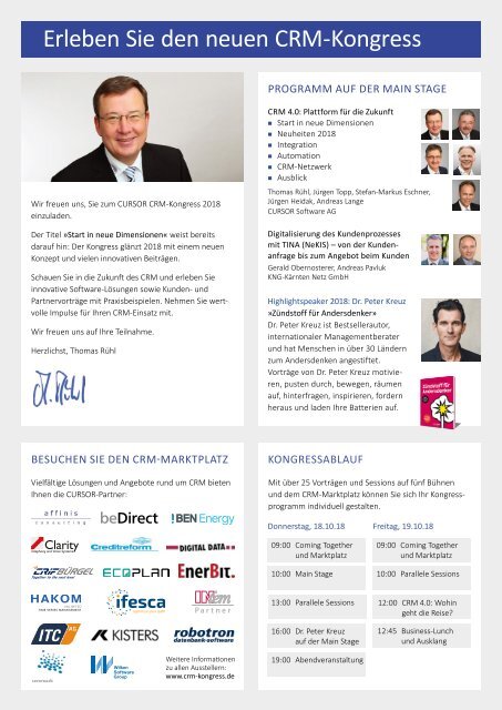 CRM-Kongress 2018: Das CRM-Event des Jahres