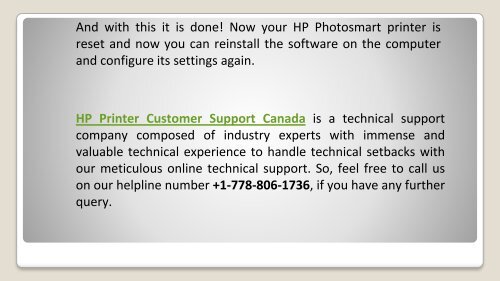 How to Reset an HP Photosmart Printer