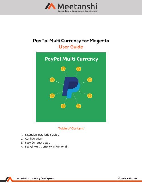 Magento Paypal Multi Currency