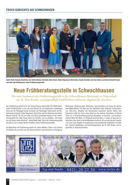 SCHWACHHAUSEN Magazin | September-Oktober 2018