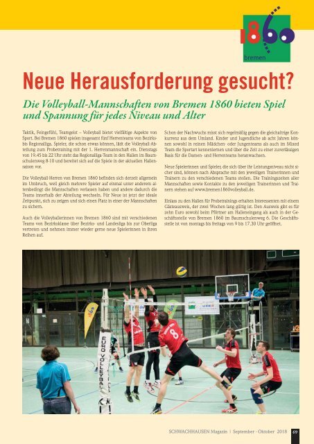 SCHWACHHAUSEN Magazin | September-Oktober 2018