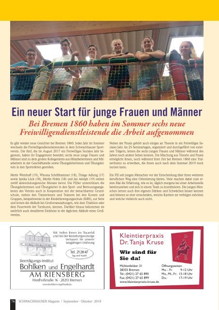 SCHWACHHAUSEN Magazin | September-Oktober 2018