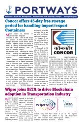 Portways weekly September 2018 First  week issue