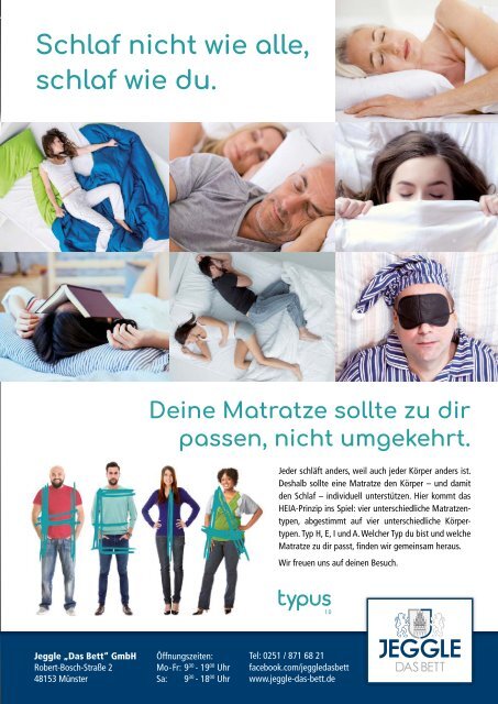 Töfte Regionsmagazin 09/2018 - Gesunder Schlaf / Auto