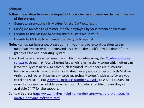 Issues In McAfee Antivirus Solved: Dial +1-877-917-4965