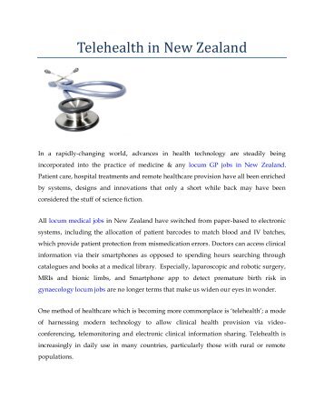 Telehealth in New Zealand