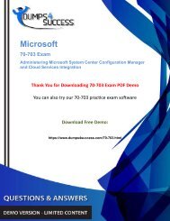 Microsoft 70-703 MCSE Mobility Exam Best Practice Questions