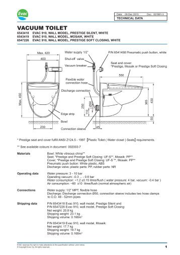 VACUUM TOILET - Evac