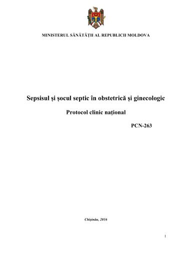 Sepsisul și șocul septic în obstetrică și ginecologic