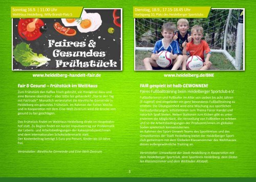 Programmheft Faire Woche 2018 Heidelberg