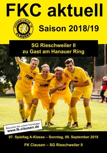 FKC Aktuell - 07. Spieltag - Saison 2018/2019