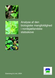 Analyse af den biologiske mangfoldighed i nordsjællandske ...