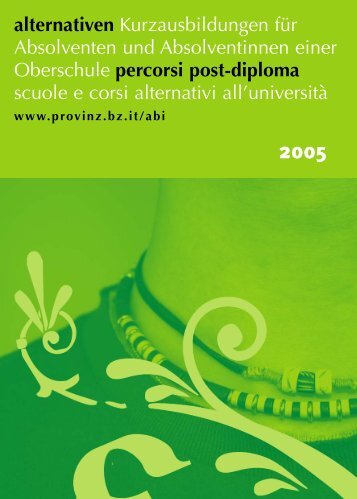 percorsi post-diploma - Bbaktuell