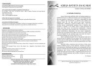 Agenda Igreja Batista