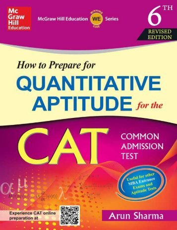 How to Prepare for Quantitative Aptitude - Arun Sharma - 6th Edition