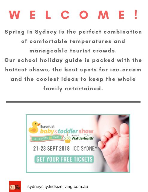 KSL Spring School Holiday Guide Sydney City