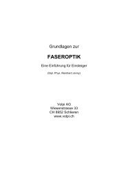 FASEROPTIK - VOLPI AG