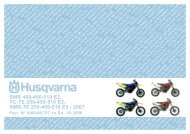 TE TC 250-450-510, SMR 400-450 - Husqvarna