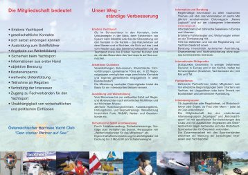 OESYC - Österreichischer Hochsee Yachtclub - YACHT-POOL ...