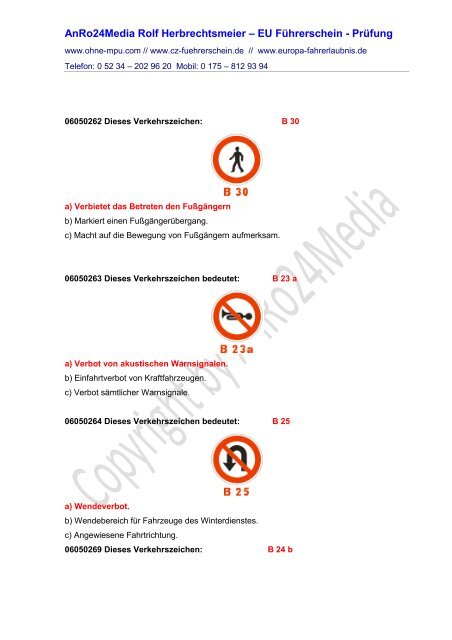 AnRo24Media Rolf Herbrechtsmeier – EU Führerschein - Prüfung