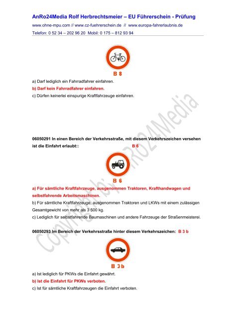 AnRo24Media Rolf Herbrechtsmeier – EU Führerschein - Prüfung