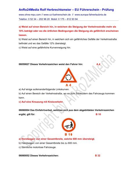 AnRo24Media Rolf Herbrechtsmeier – EU Führerschein - Prüfung