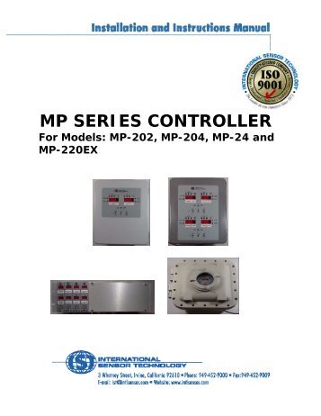 MP SERIES CONTROLLER - International Sensor Technology