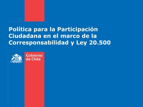 De la participación ciudadana en la gestión pública - Ministerio ...