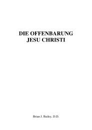 DIE OFFENBARUNG JESU CHRISTI