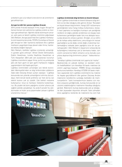 PRINT ON DEMAND September October 2018