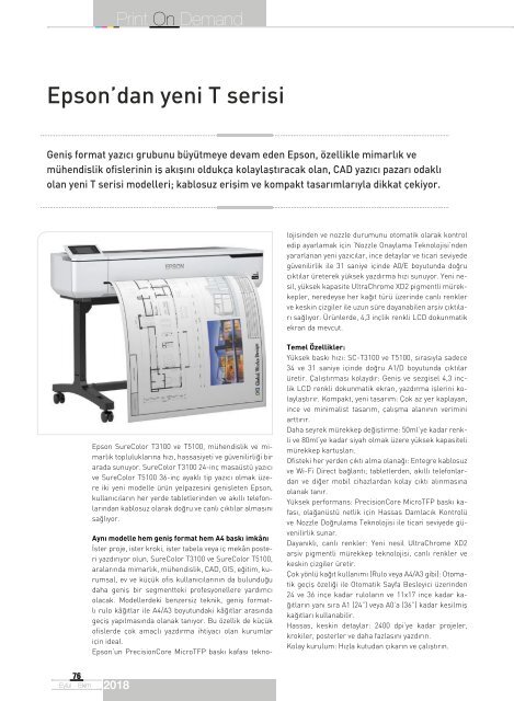 PRINT ON DEMAND September October 2018