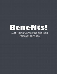 Benefits of Hiring Car towing and junk removal services