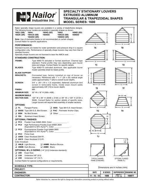 EXTRUDED ALUMINUM STATIONARY LOUVER 2" (51 ... - LMCurbs