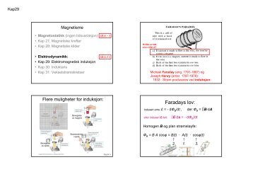 Faradays lov: - Fysikk