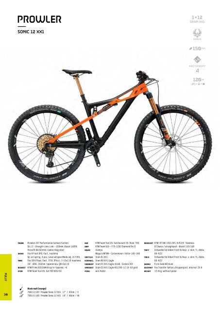 KTM Bike Industries 2019