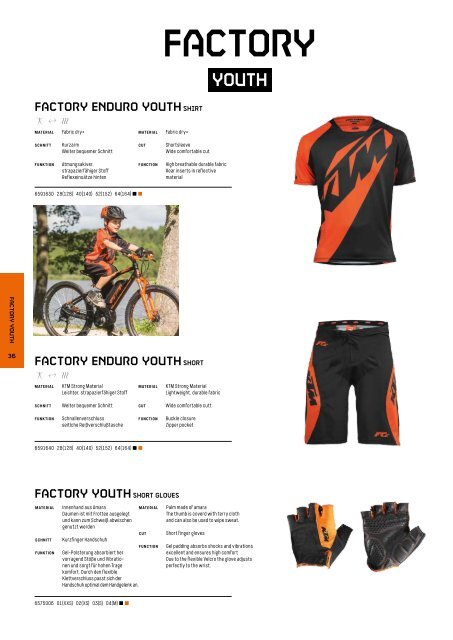 KTM 2019 Gear Parts