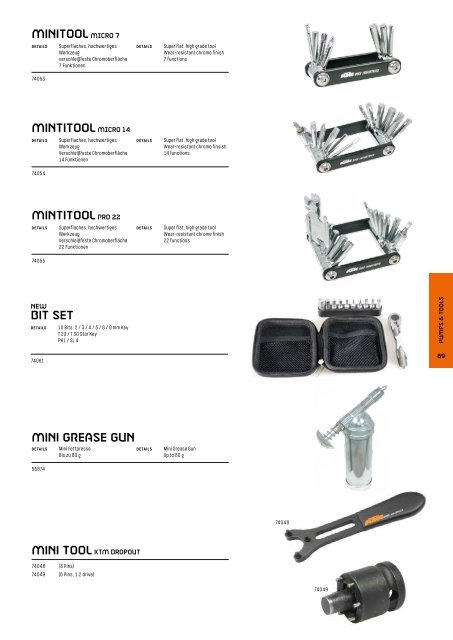 KTM 2019 Gear Parts