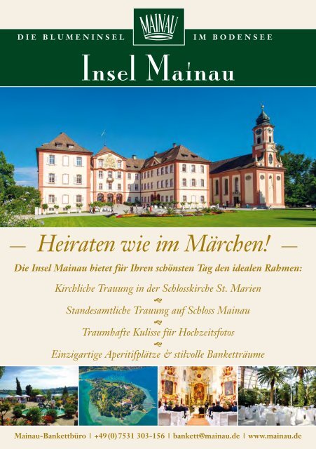 Magazin zur Hochzeitsmesse Mainau 2018