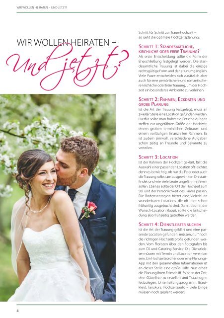 Magazin zur Hochzeitsmesse Mainau 2018