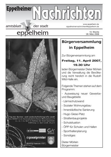 Bürgerversammlung in Eppelheim