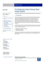 The Maturing of the Chinese Real Estate Market - RREEF Real Estate