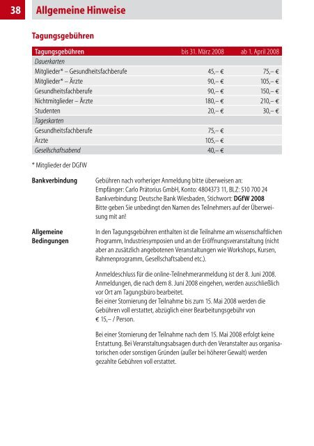 Freitag, . Juni 008 - Deutsche Gesellschaft für Wundheilung und ...